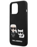 Калъф Karl Lagerfeld - MS Karl and Choupette, iPhone 14 Pro Max, черен - 5t